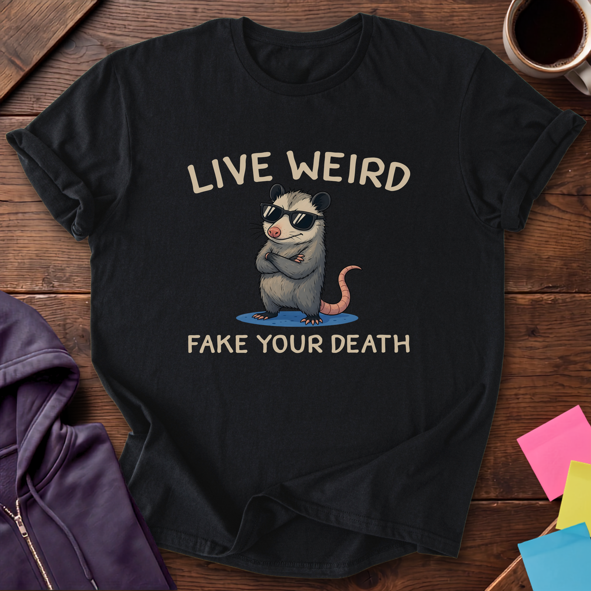 Fake Your Death T-Shirt — Black