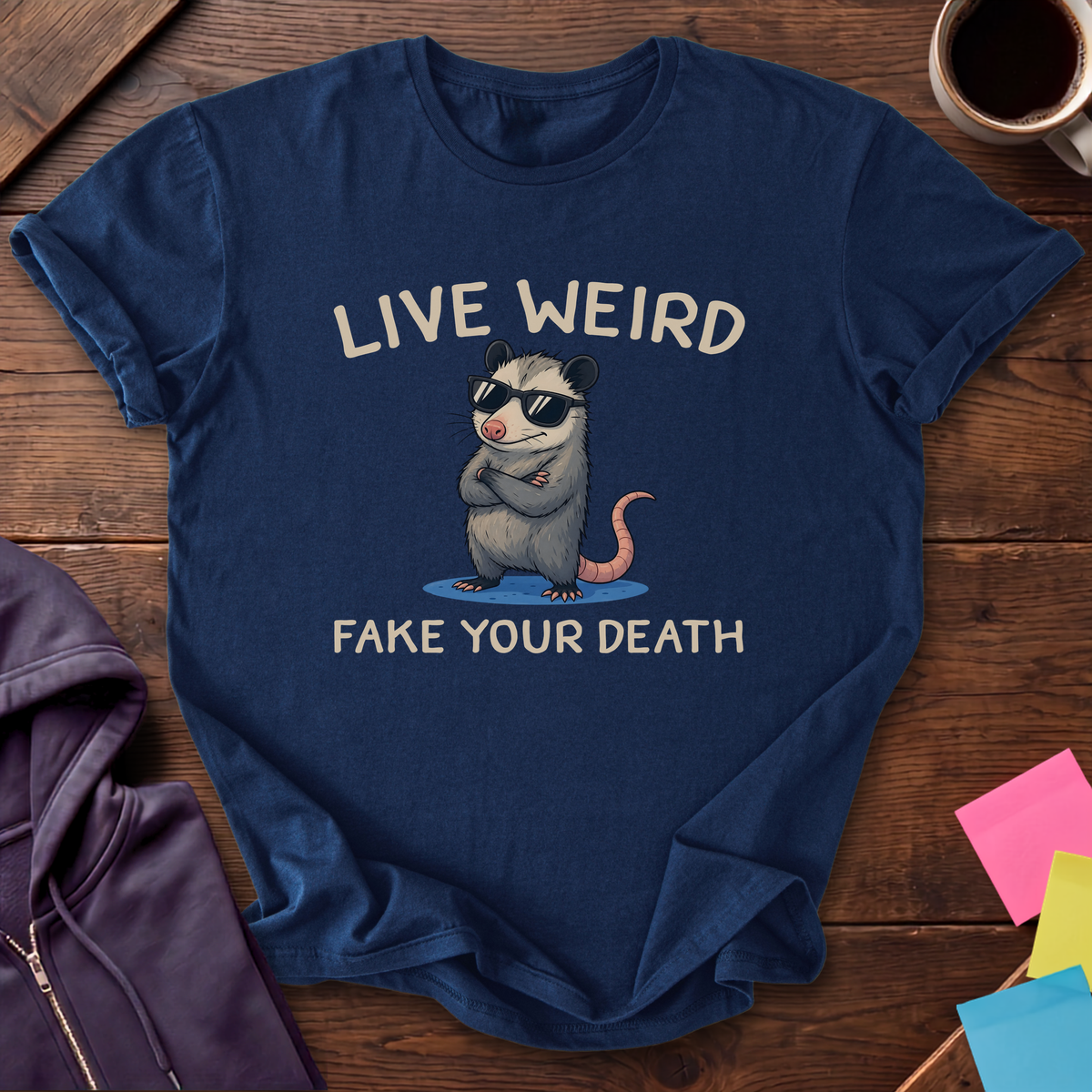 Fake Your Death T-Shirt — Navy