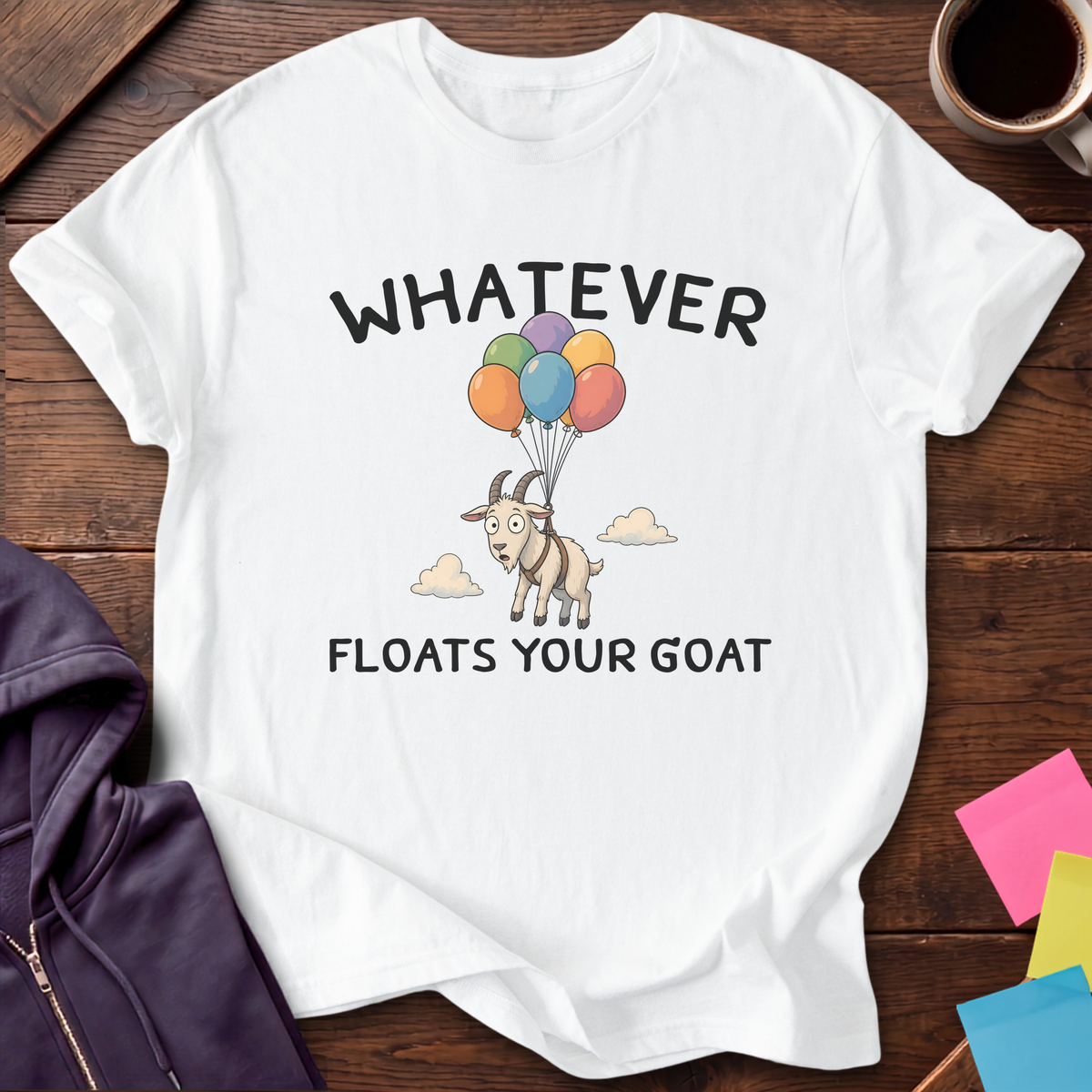 Floats Your Goat T-Shirt — White