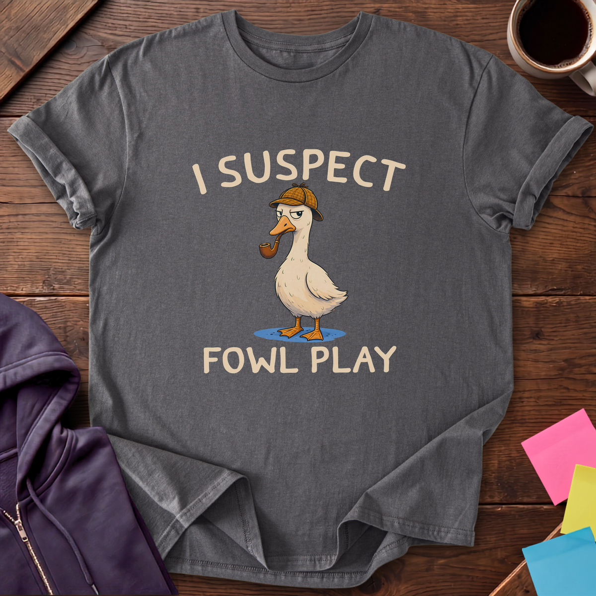 Fowl Play T-Shirt — Charcoal