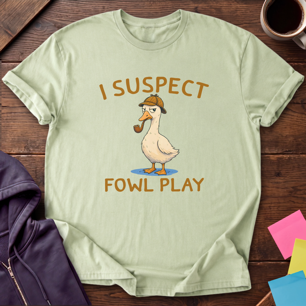 Fowl Play T-Shirt — Pistachio