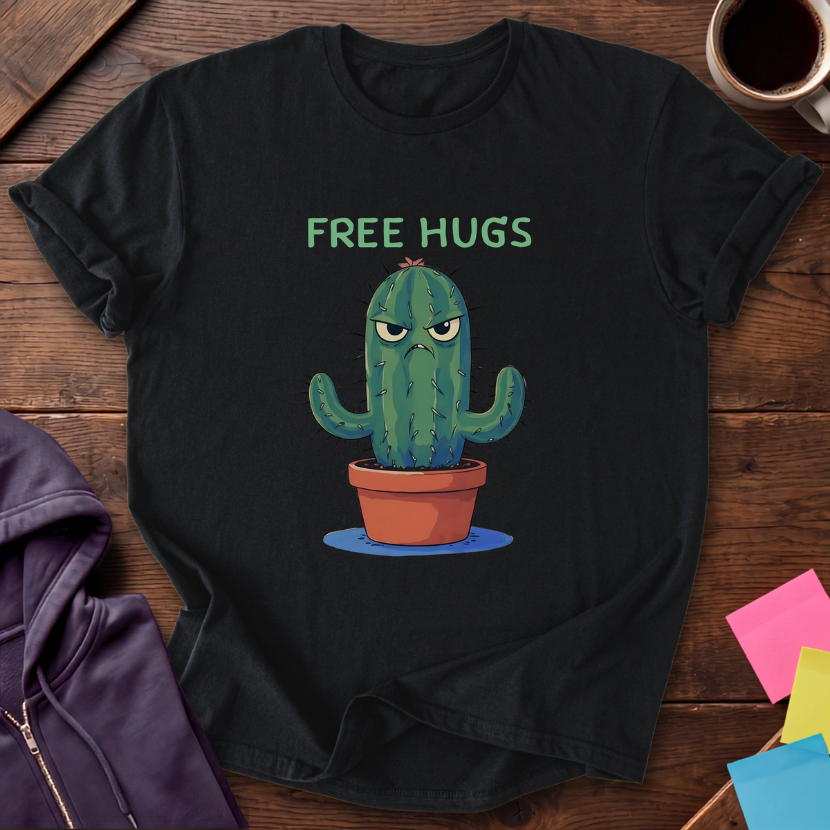 Free Hugs T-Shirt — Black