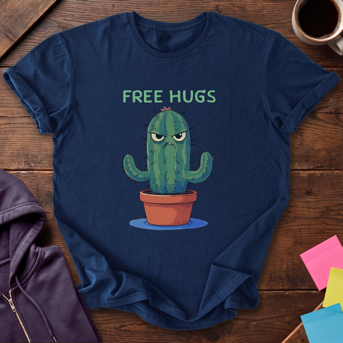 Free Hugs T-Shirt — Navy