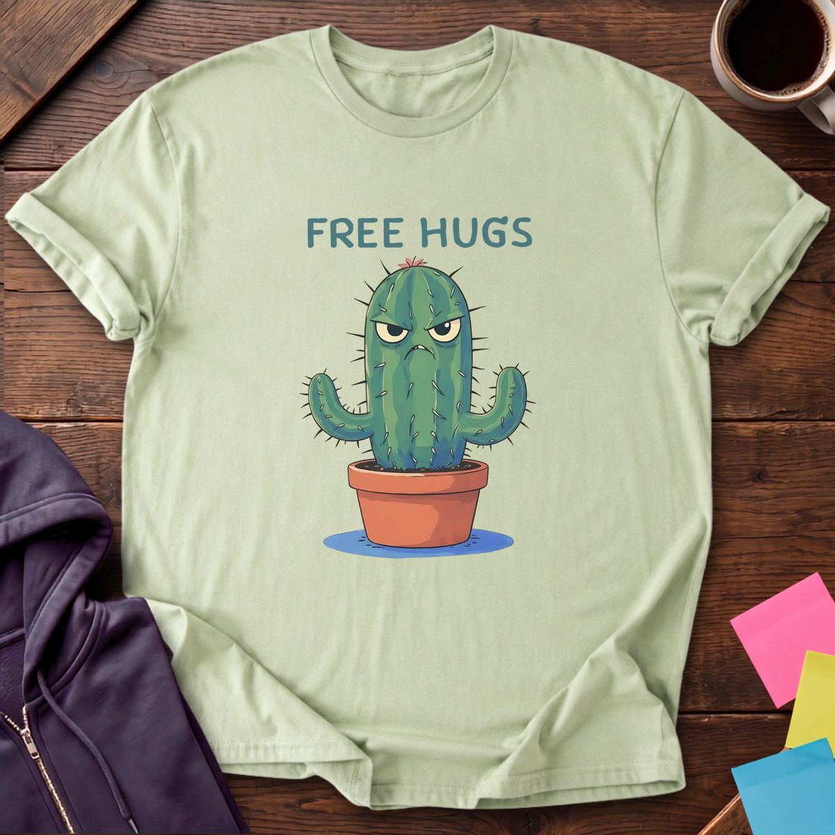 Free Hugs T-Shirt — Pistachio