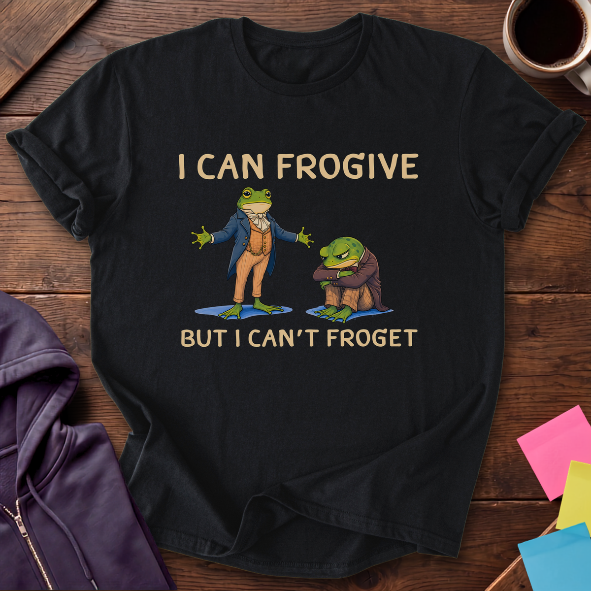 Frogive Not Froget T-Shirt — Black