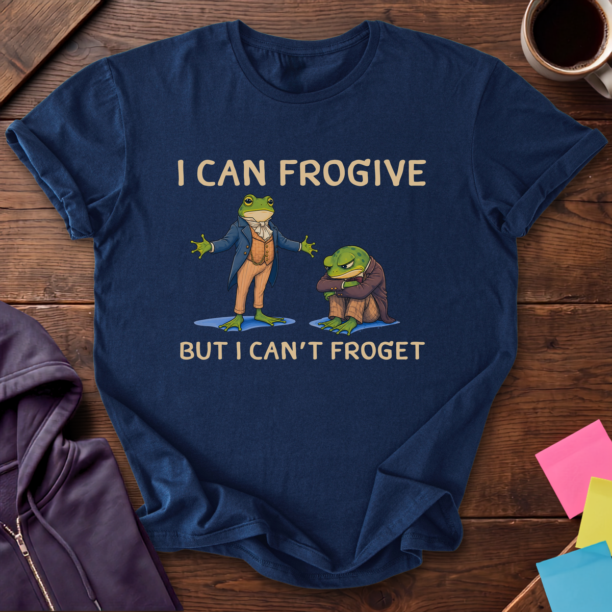 Frogive Not Froget T-Shirt — Navy