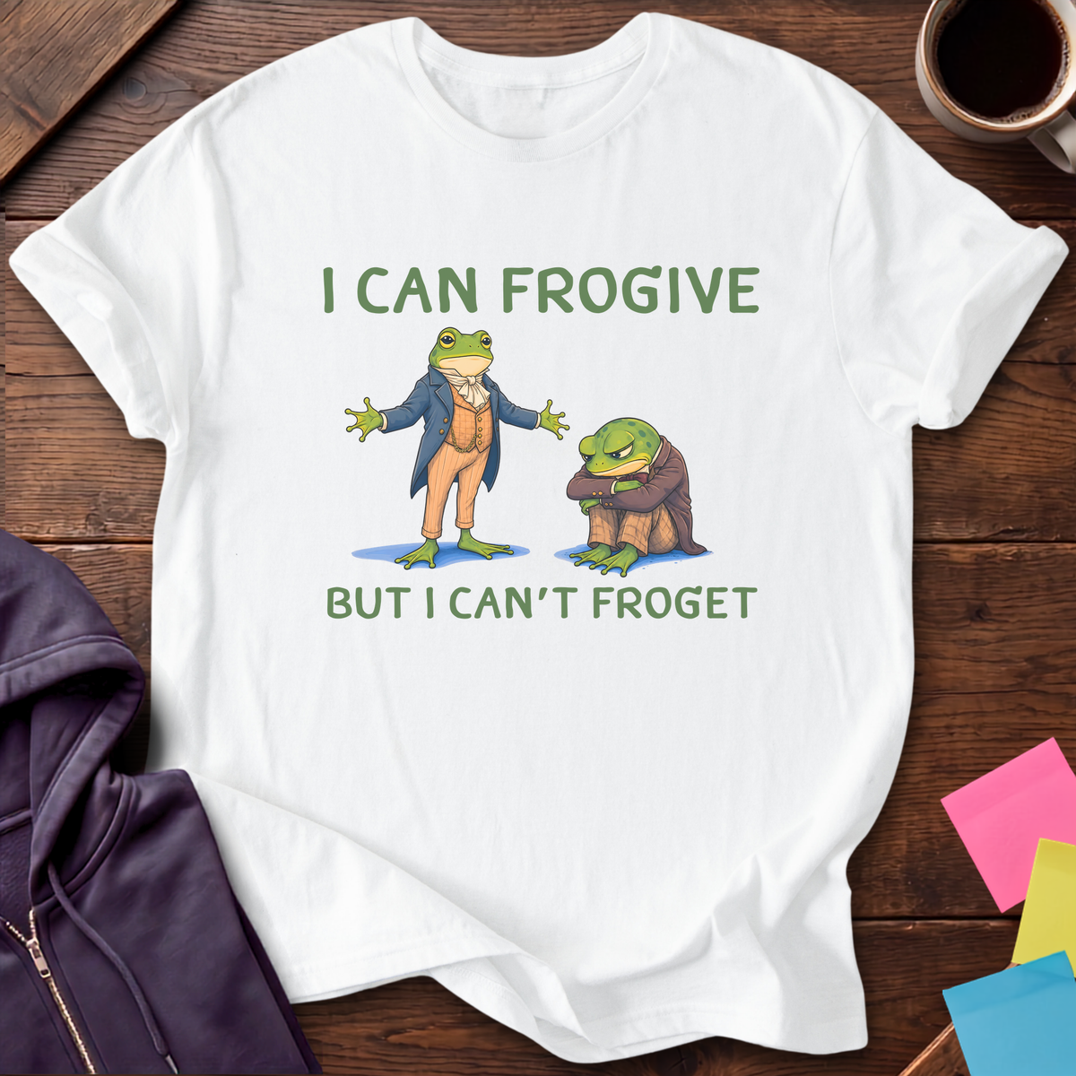 Frogive Not Froget T-Shirt — White