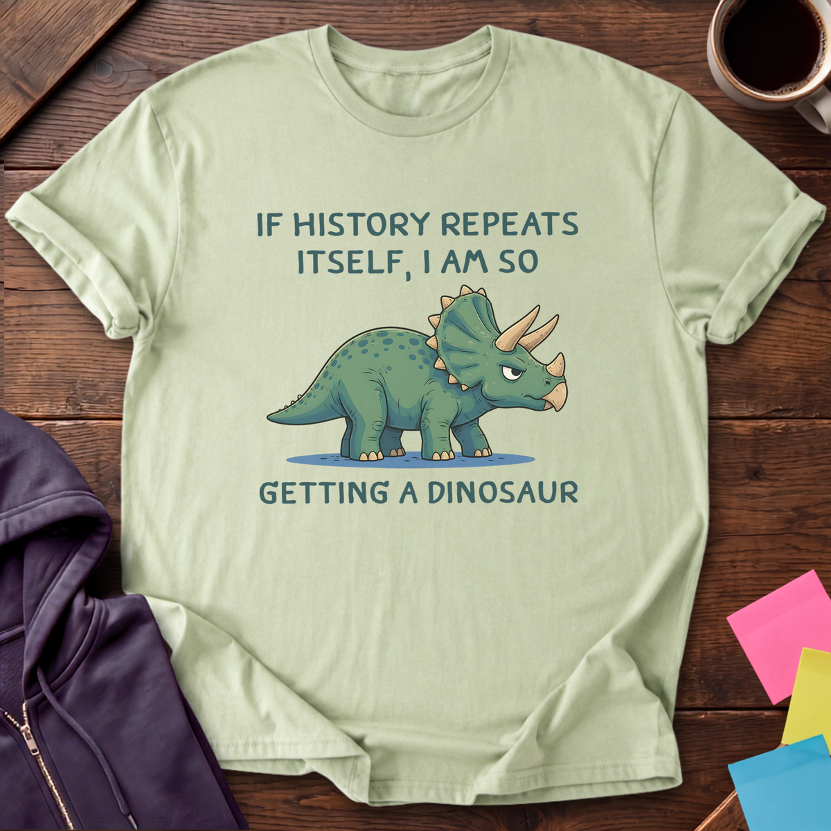 Getting A Dinosaur T-Shirt — Pistachio