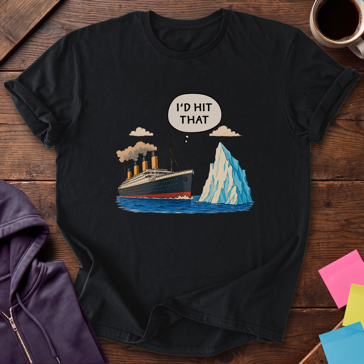 Hit That Iceberg T-Shirt — Black