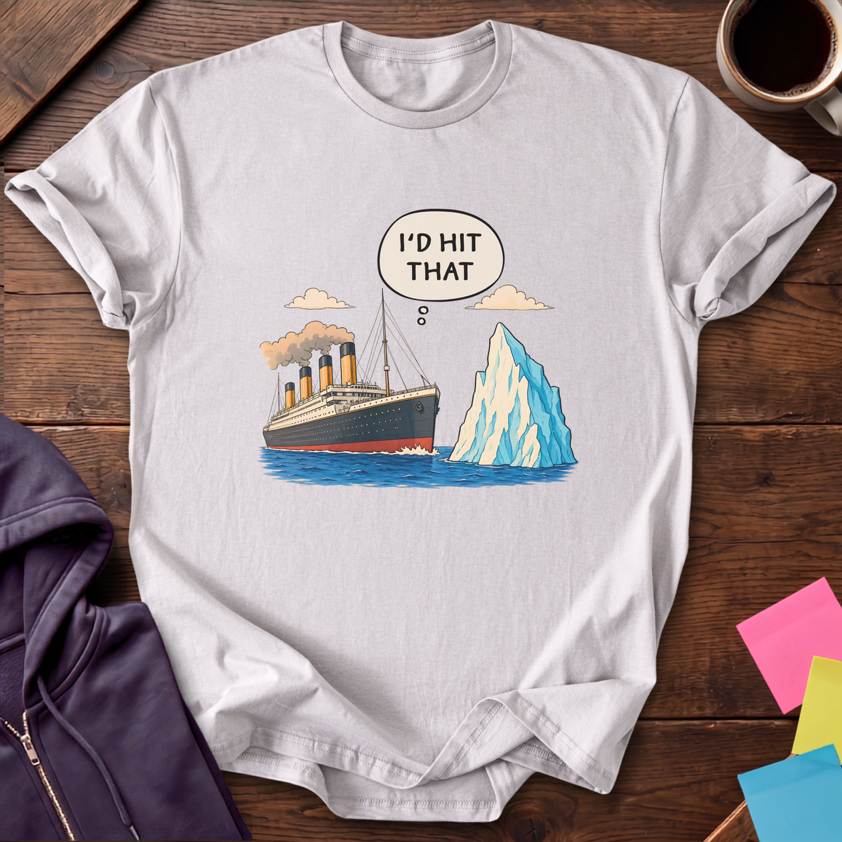 Hit That Iceberg T-Shirt — Ice Grey