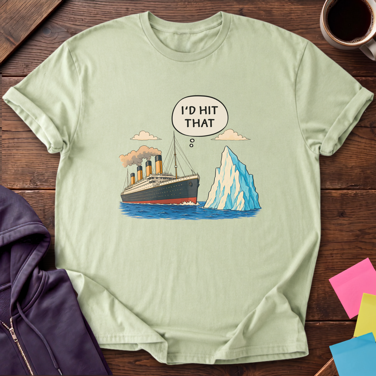 Hit That Iceberg T-Shirt — Pistachio