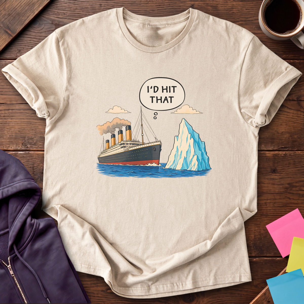 Hit That Iceberg T-Shirt — Sand
