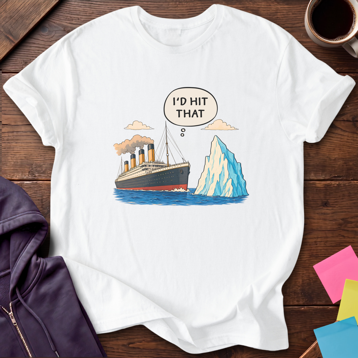 Hit That Iceberg T-Shirt — White