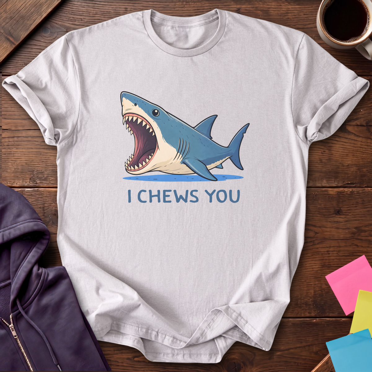 I Chews You T-Shirt — Ice Grey