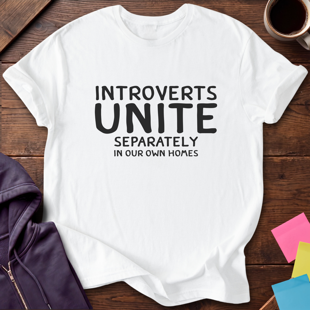 Introverts Unite T-Shirt — White