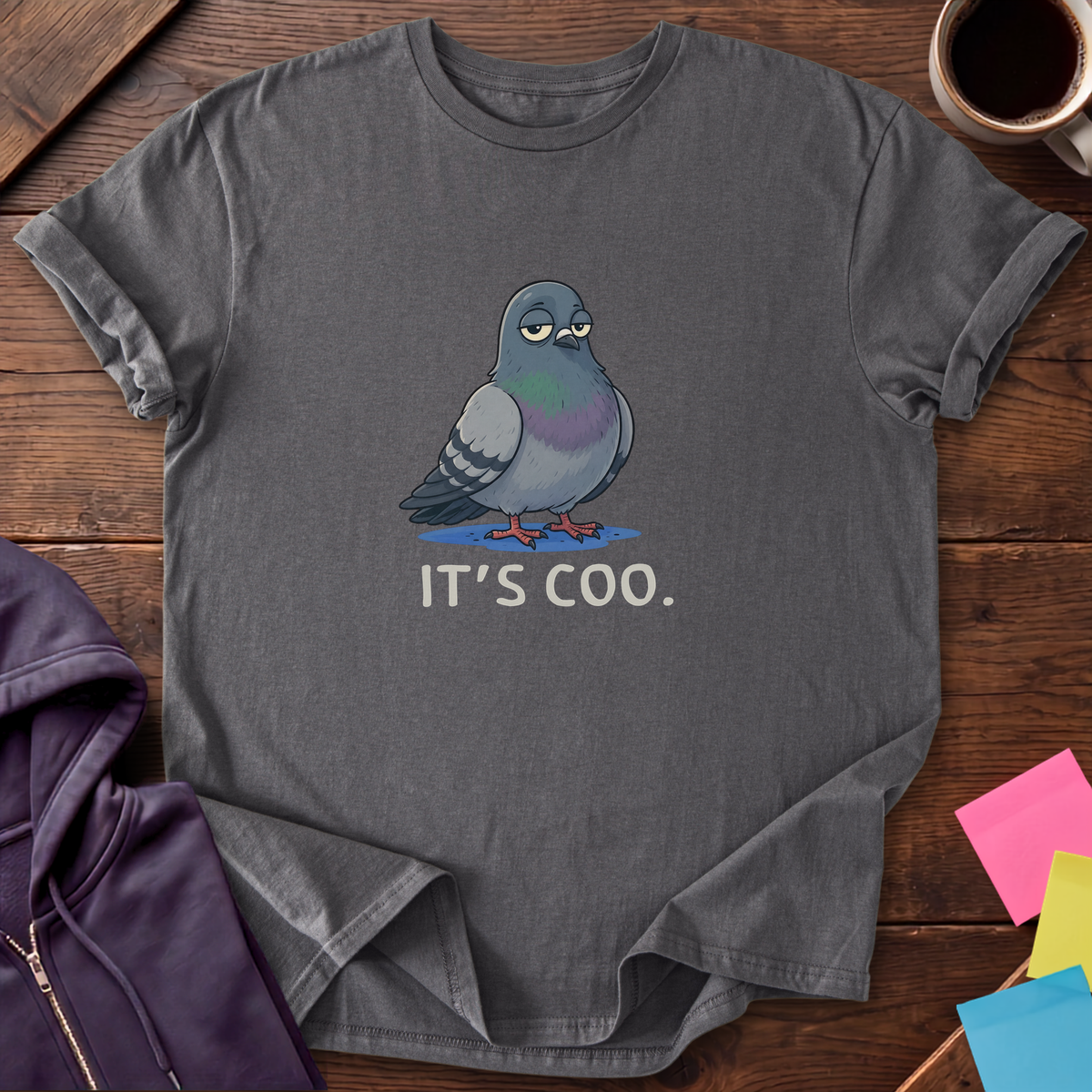 It's Coo T-Shirt — Charcoal