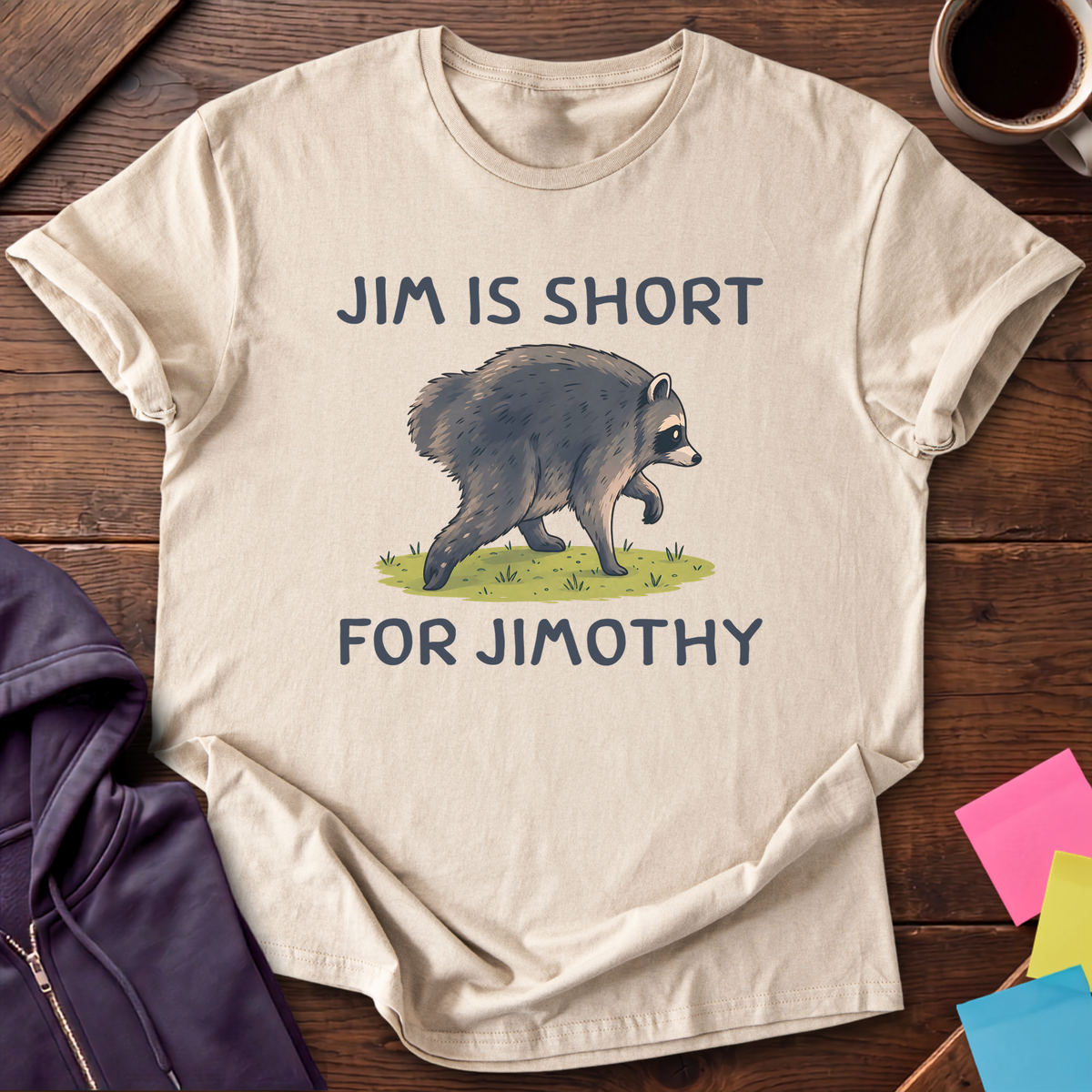Jim Jimothy T-Shirt — Sand