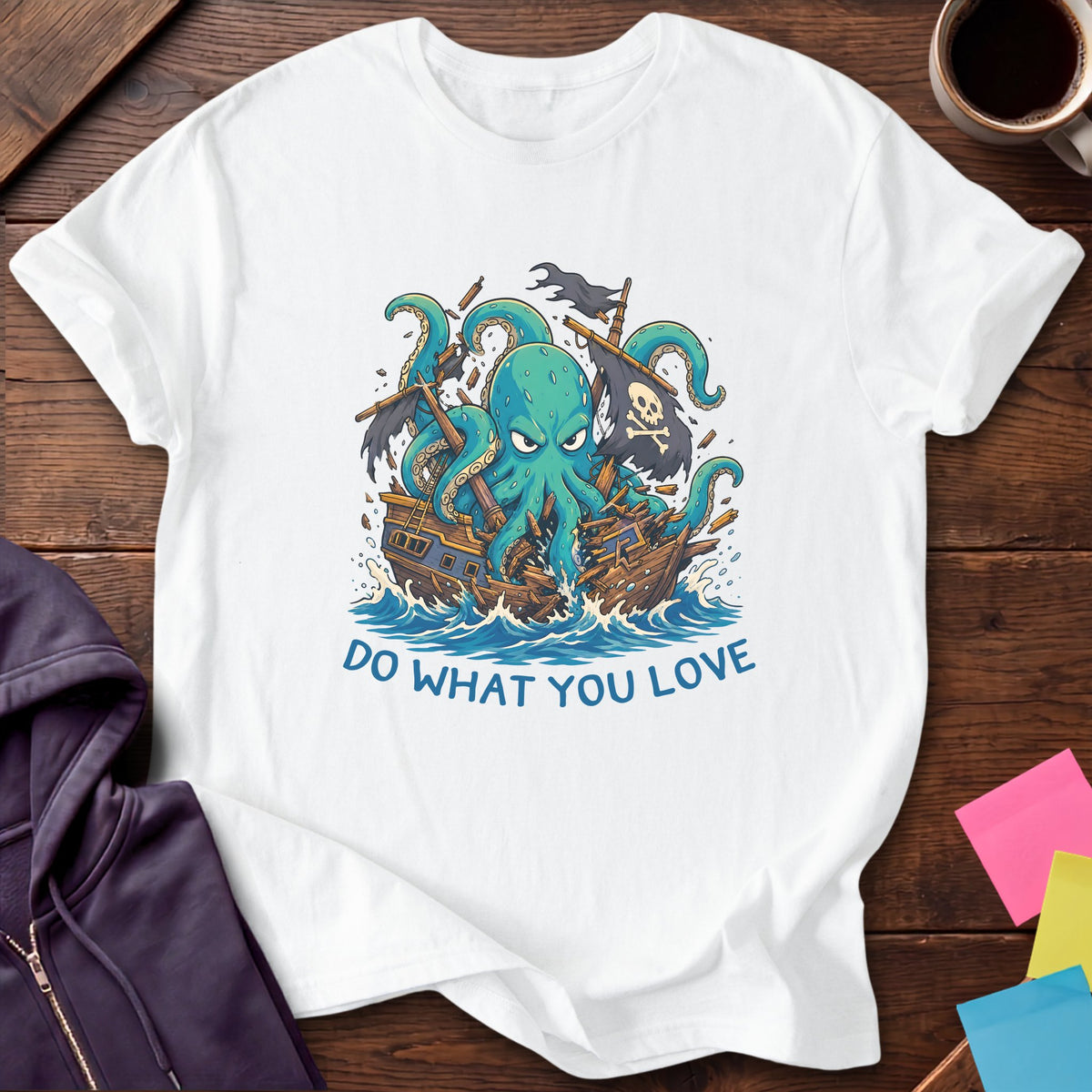 Kraken Do What You Love T-Shirt — White
