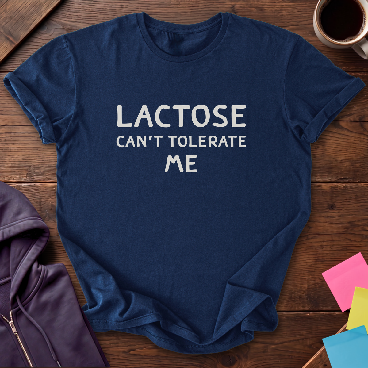 Lactose Can't Tolerate Me T-Shirt — Navy