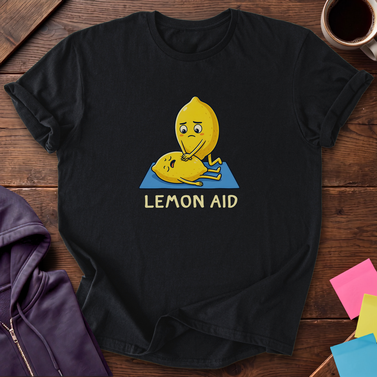 Lemon Aid T-Shirt — Black