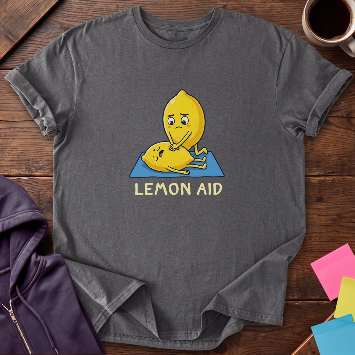 Lemon Aid T-Shirt — Charcoal
