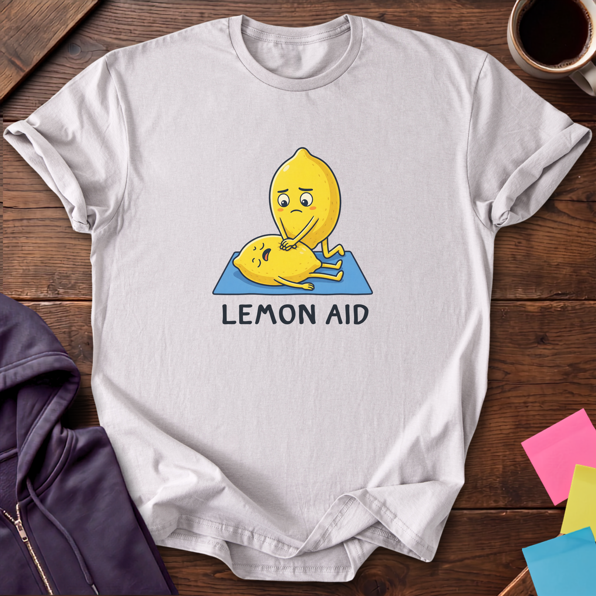 Lemon Aid T-Shirt — Ice Grey