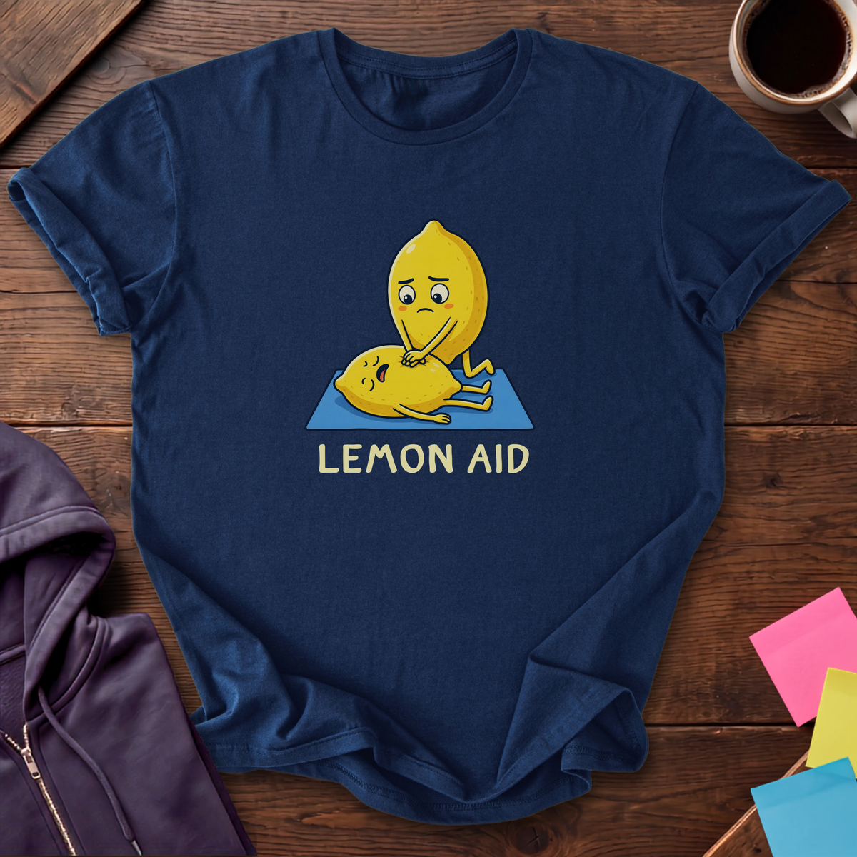 Lemon Aid T-Shirt — Navy