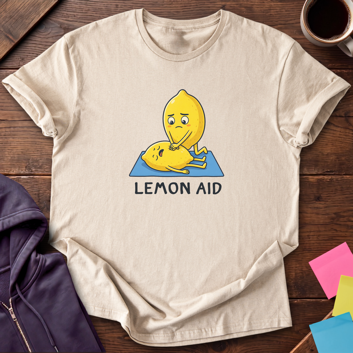 Lemon Aid T-Shirt — Sand