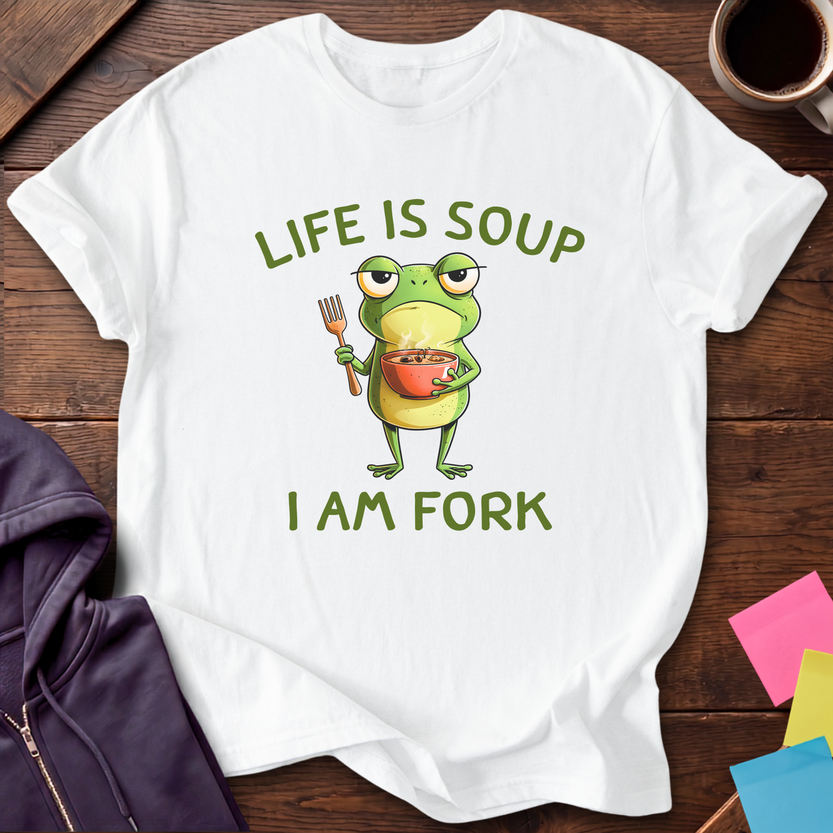 Life Is Soup T-Shirt — White