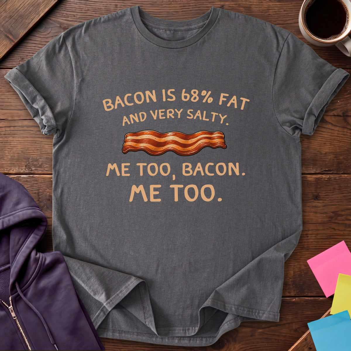 Me Too Bacon T-Shirt — Charcoal