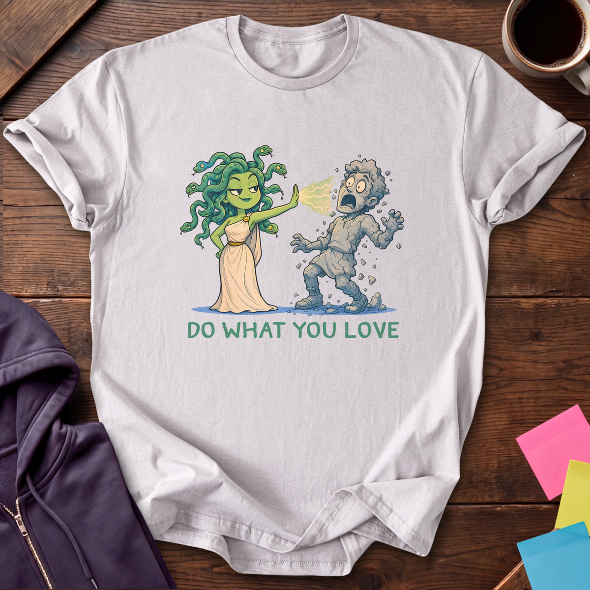 Medusa Do What You Love T-Shirt — Ice Grey