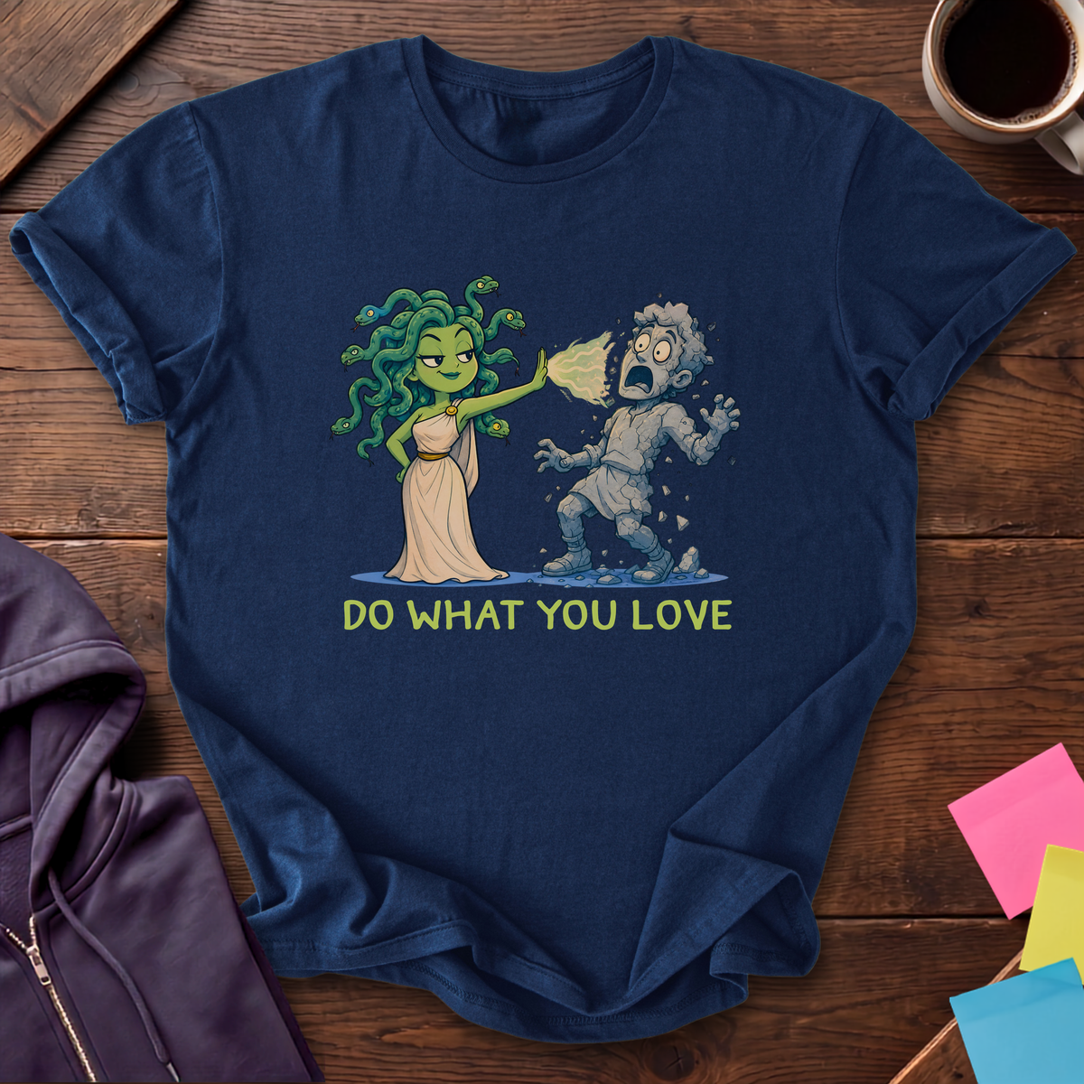 Medusa Do What You Love T-Shirt — Navy
