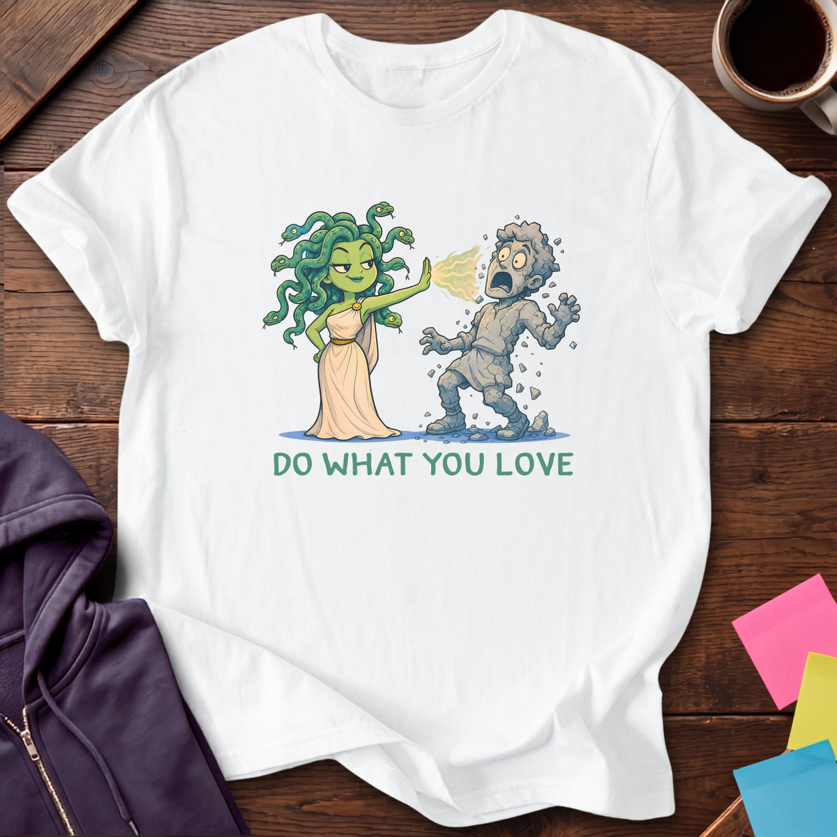 Medusa Do What You Love T-Shirt — White
