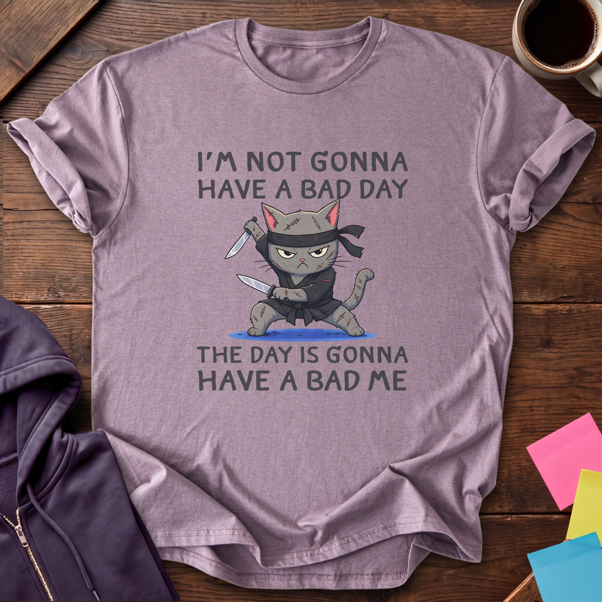 Ninja Cat Bad Day T-Shirt — Paragon
