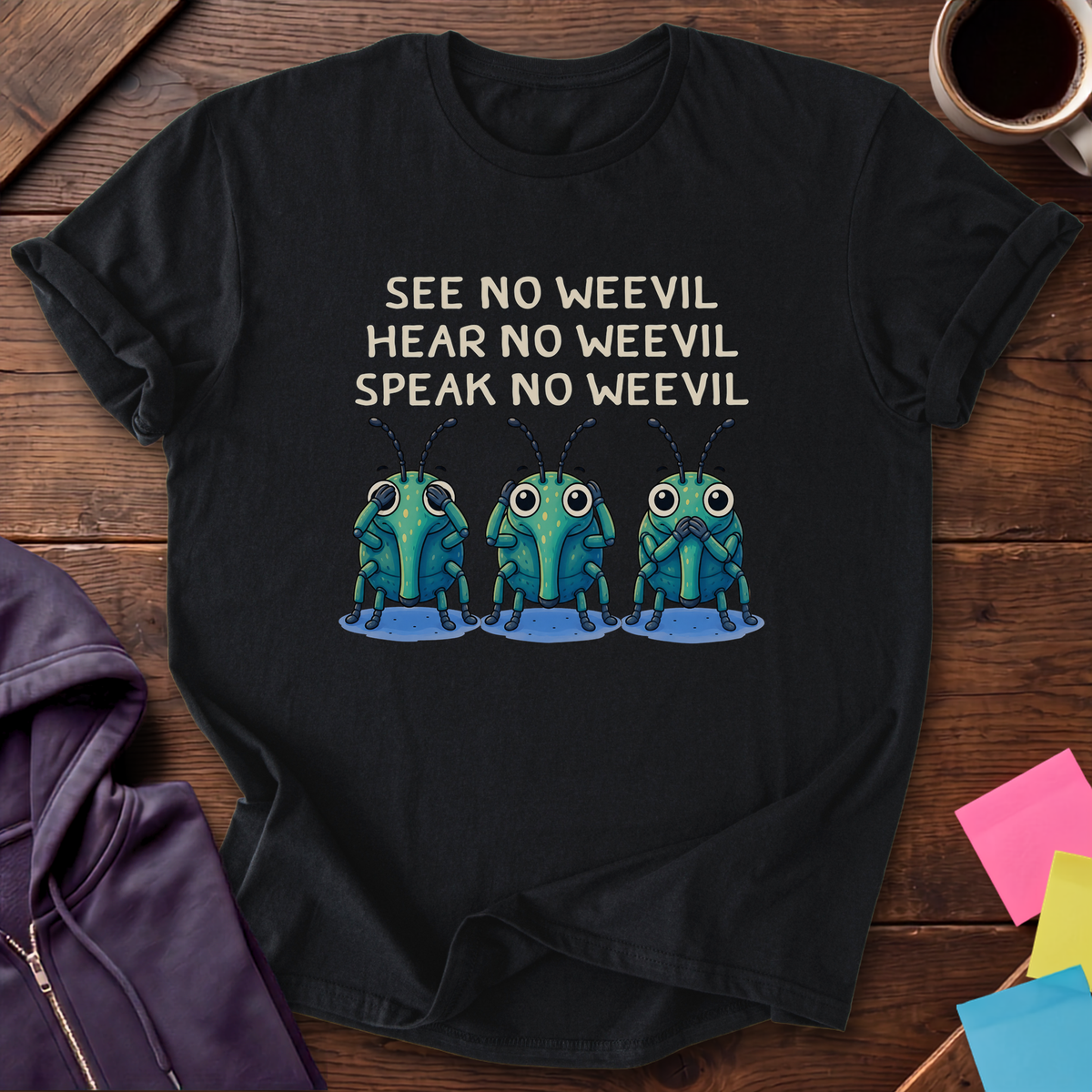 No Weevil T-Shirt — Black