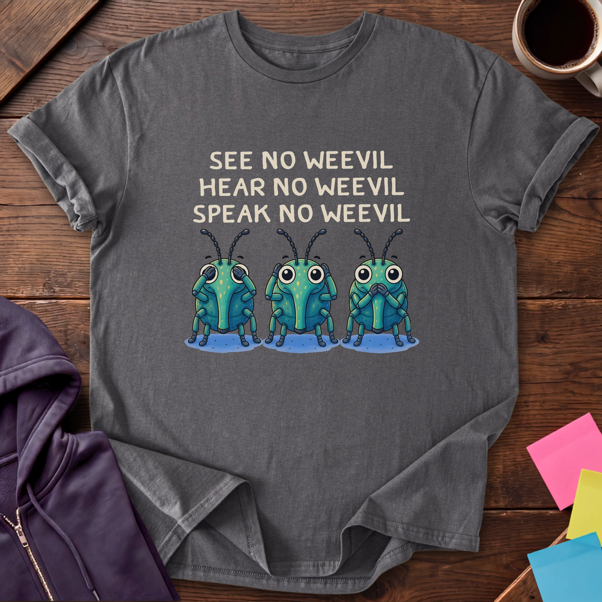 No Weevil T-Shirt — Charcoal