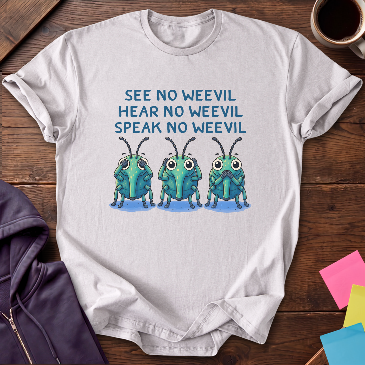 No Weevil T-Shirt — Ice Grey