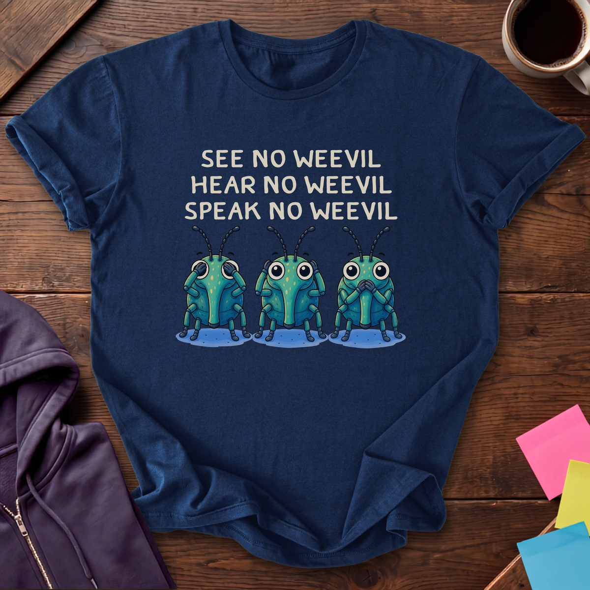 No Weevil T-Shirt — Navy