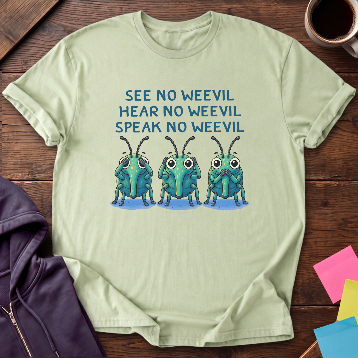 No Weevil T-Shirt — Pistachio