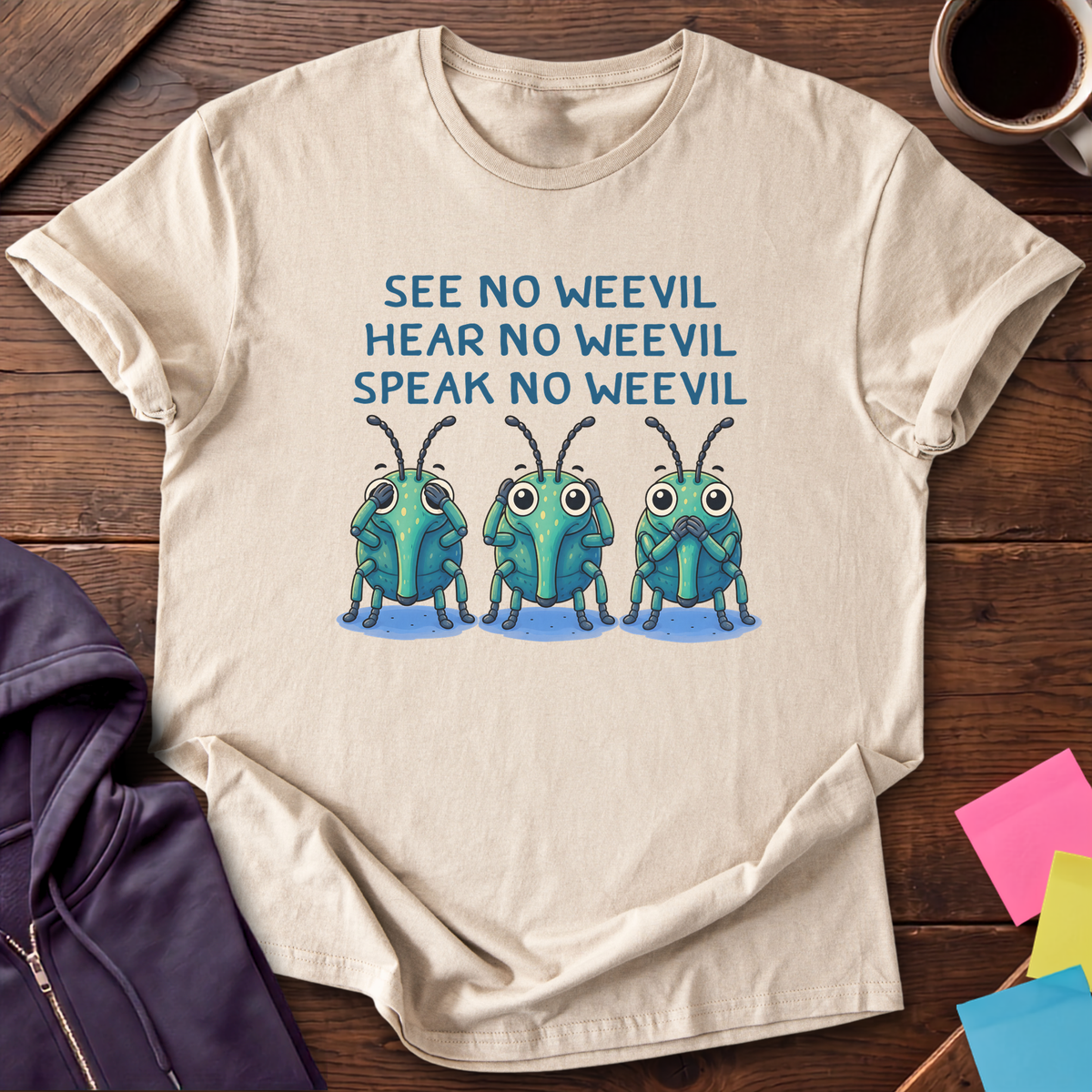 No Weevil T-Shirt — Sand