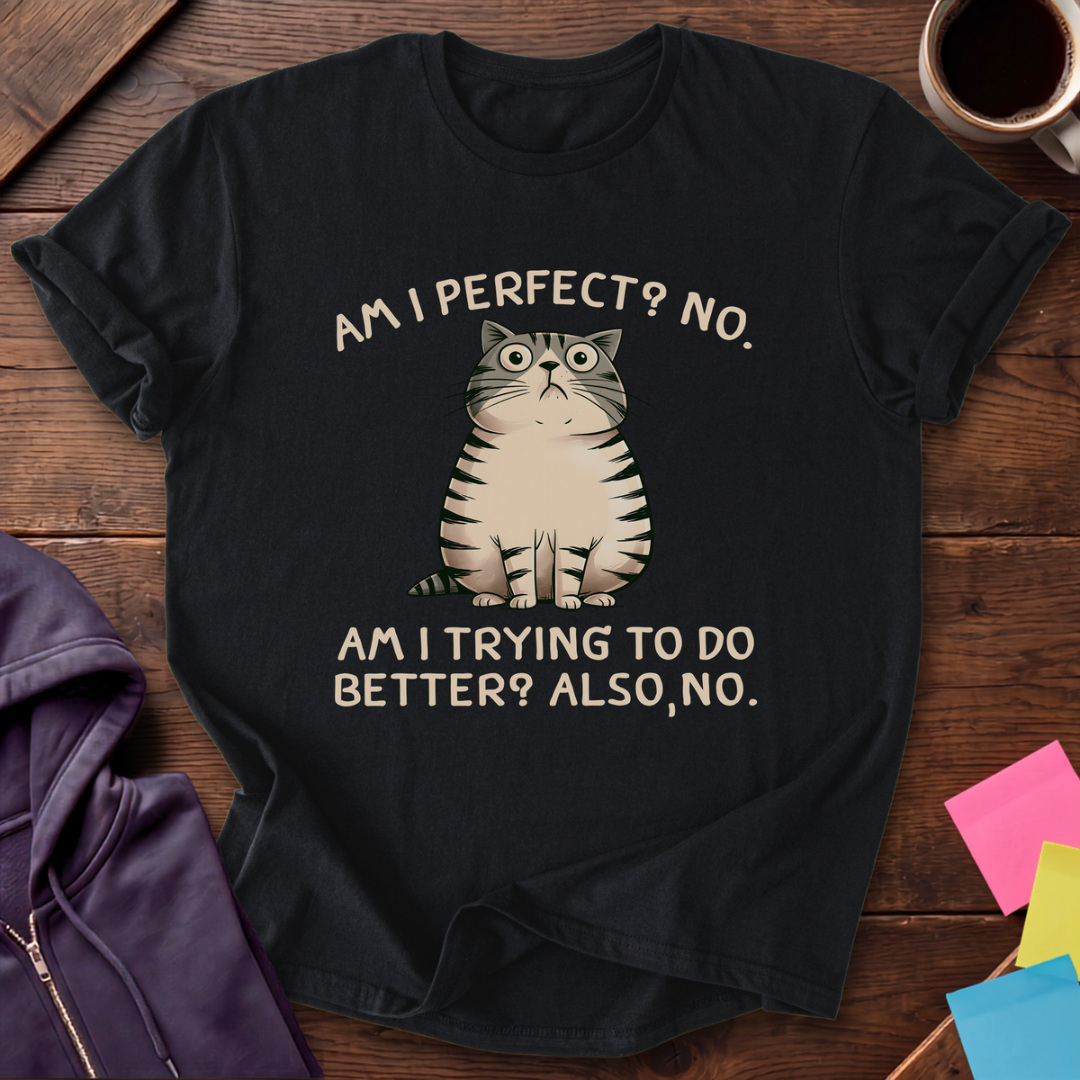 Nobody's Perfect, No T-Shirt — Black