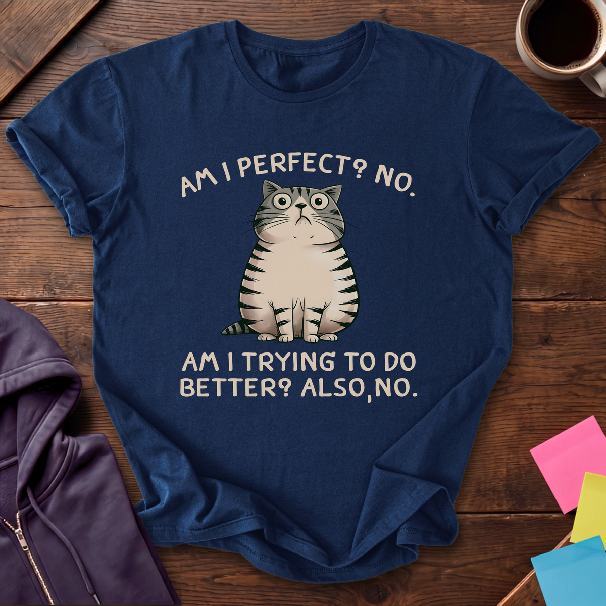 Nobody's Perfect, No T-Shirt — Navy