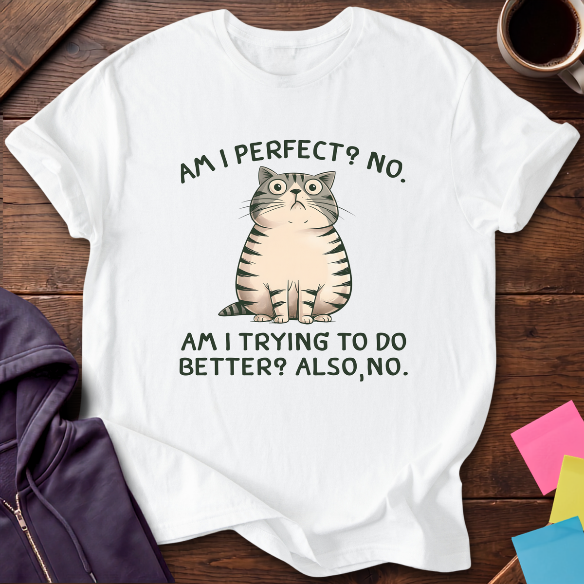 Nobody's Perfect, No T-Shirt — White