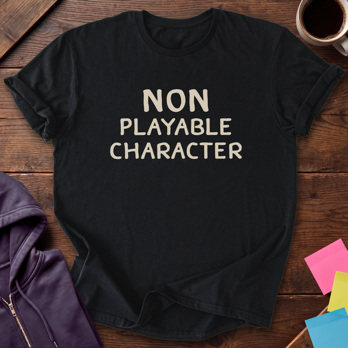 Non Playable Character T-Shirt — Black