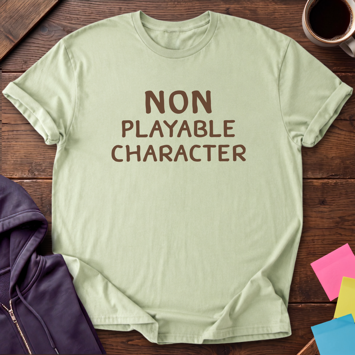 Non Playable Character T-Shirt — Pistachio