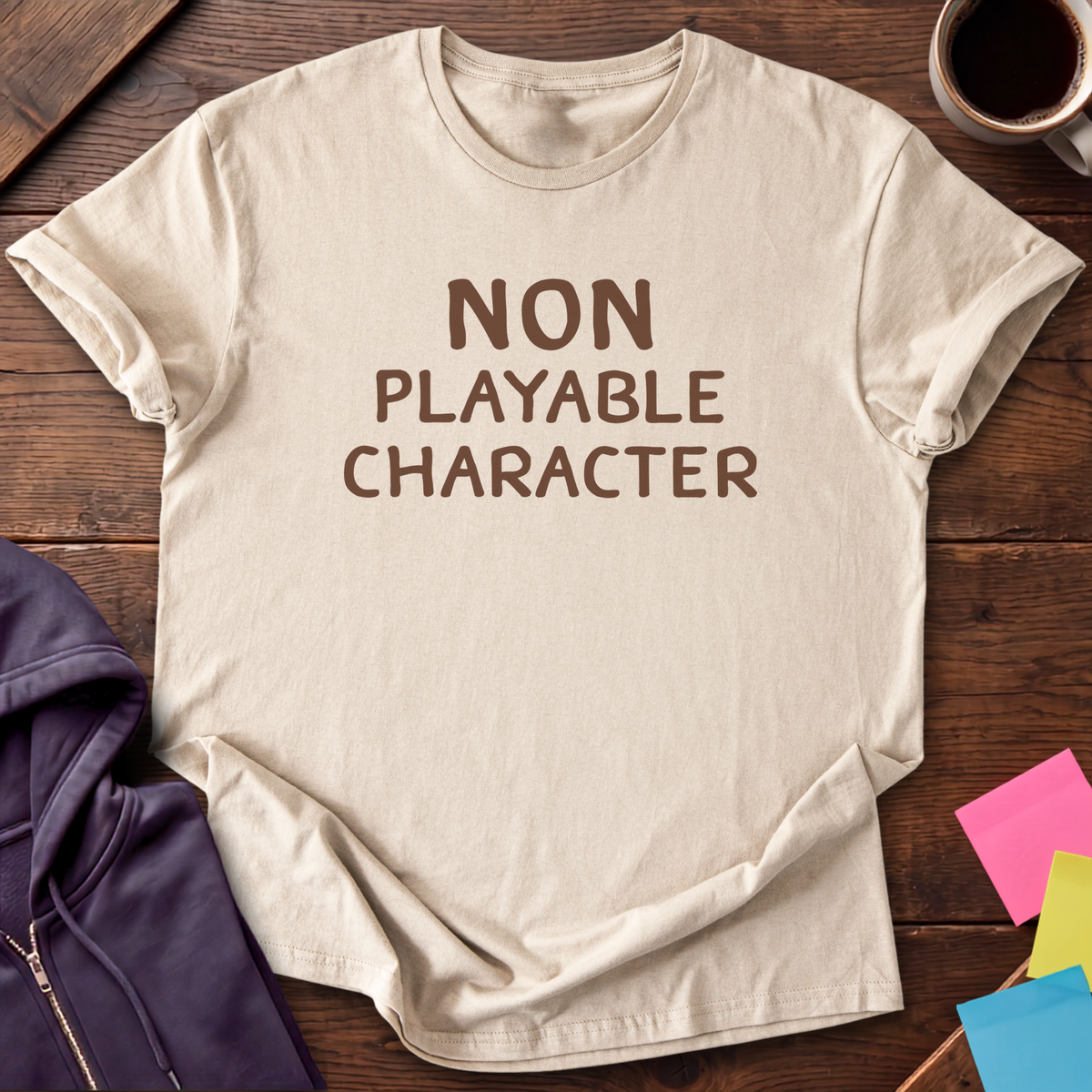 Non Playable Character T-Shirt — Sand