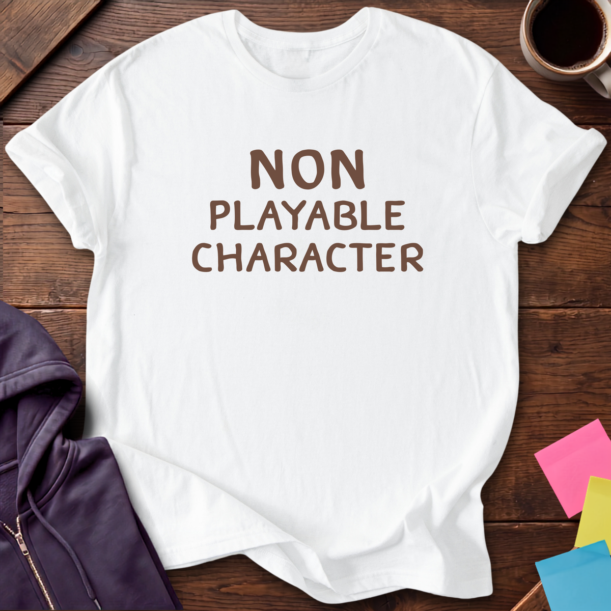 Non Playable Character T-Shirt — White