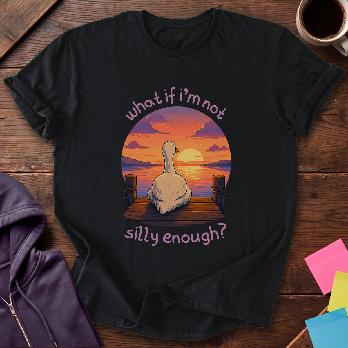 Not Silly Enough T-Shirt — Black