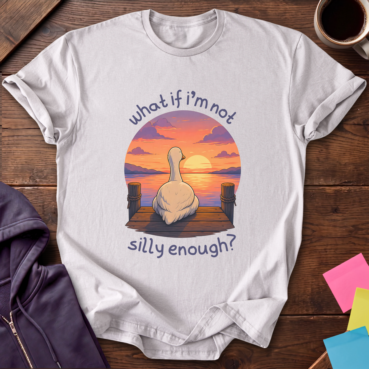 Not Silly Enough T-Shirt — Ice Grey