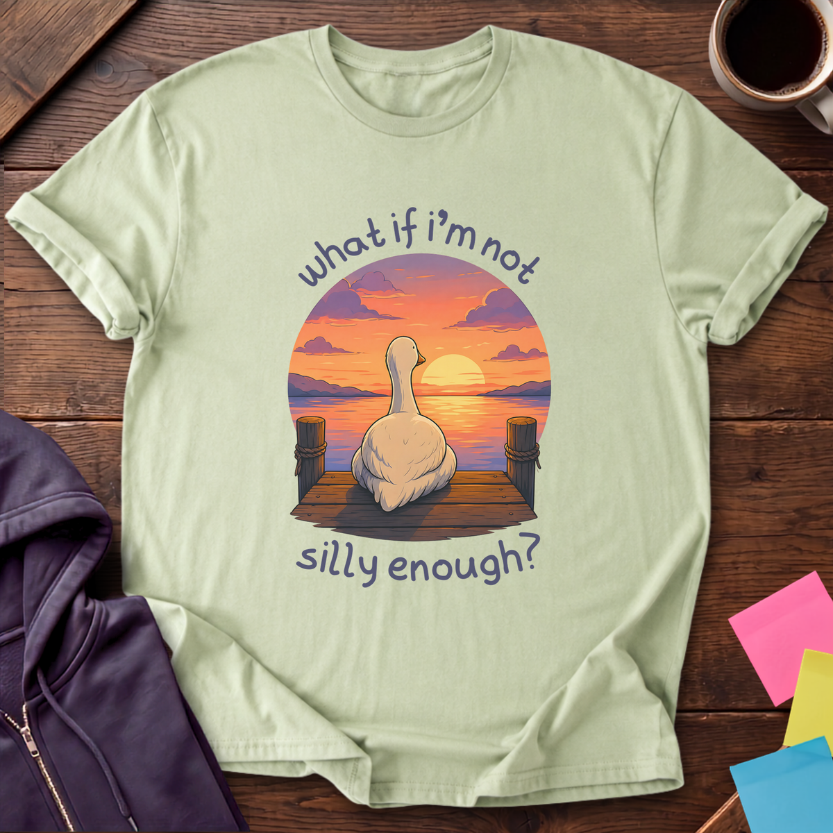 Not Silly Enough T-Shirt — Pistachio